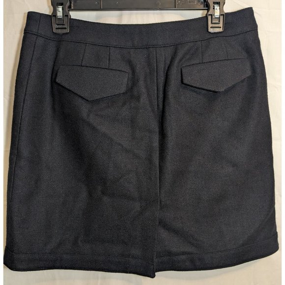 Ann Taylor Loft Preppy Wrap Wool Blend Mini Lined Skirt Women's Size 6 - Picture 3 of 6